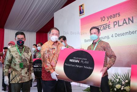 Gubernur Arinal Saksikan Pelepasan Ekspor Nasional Kopi Lampung dan Batubara