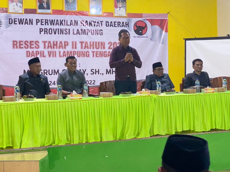 Serap Aspirasi Masyarakat Desa Tanjung Anom di Lampung Tengah, Mingrum Gumay: Ajukan Saja Melalui Musyawarah